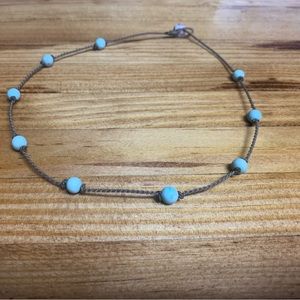 Tula Blue Rope Princess Choker in Blue Howlite